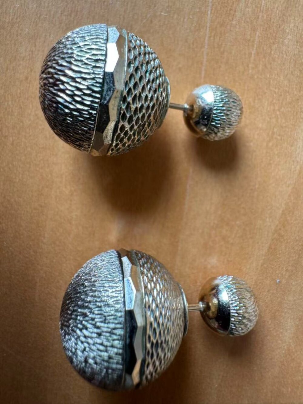 100% Authentic Dior Gold Tone Stud Earrings